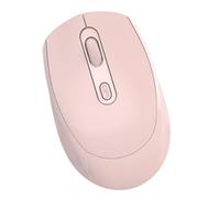 Denash Il Design del Pulsante DPI Regolabile e Posteriore del Mouse Wireless Mouse Doppio per PC, Il Computer Portatile ABS Portatili 4 Percorsi Spostati USB. (Roseo)