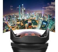 Denash Imaging per Lenti per la Telecamera Mirrorless per Pescamento per E-M10 E-M10III, Clinica Metallottica per GH1 GH2 GH3 GH4, 7,5 Mm F2.8 Obiettivo per la Fotografia Professionale (BLACK)