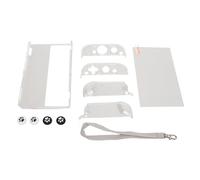 Denash Kit Accessori OLED Film Temperato Caso Trasparente Il Joystick Copre la Borsa di Trasporto Portatile per la Protezione della Console dei Giochi, Il Pacchetto di Protezione Premium per i (GREY)