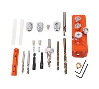 Denash Kit di Guida per Trapano in Lega di Alluminio, M5 M6 M8 TAPPING PUNCE LOCATOR per Profili Europei 20 30 40, Foro di Centraggio Stabile, Strumento Industriale Versatile