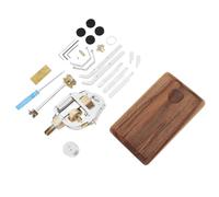 Denash Kit Modello Motor di Motori Stirling Kit di Combustione Esterna Esperimento Educativo Giocattolo per L'assemblaggio Fai -da -te per Collezionisti di Modelli Parti di Leghe di Alluminio Premium