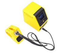 Denash Kit Stazione di Saldatura, Display LCD con Riscaldamento Rapido e Spegnimento Automatico da 120 W, Controllo Intelligente della Temperatura con Cavo di Messa a Terra (Spina europea)