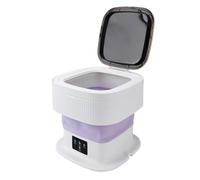 Denash Lavatrice Portatile Mini Lavatrice di Grande capacità da 11,5 Litri con Touch Screen, Design a Tubo Nascosto, Tecnologia a Turbina per Biancheria Intima, con Tubo di (Spina europea)