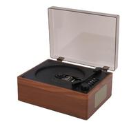 Denash Lettore CD Portatile, Lettore CD retrò Wireless 5.1 con Ingresso USB AUX, Telecomando, per Viaggi in Auto a Casa (BROWN)