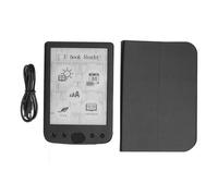 Denash Lettore di Libri Elettrico da 6 Pollici, Display Touch Screen Eink Memoria da 8 GB Batteria da 2500 MAh Impugnatura Comoda Leggero, con Supporto PDF EPUB MOBI, per Leggere