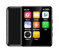 Denash Lettore MP3 Bluetooth, Lettore Musicale Touchscreen da 2,4 Pollici con Altoparlante Radio FM, Multimediale Digitale Portatile per Riproduzione Video di Libri Musicali