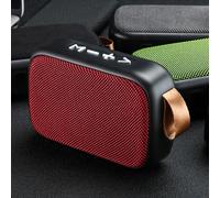 Denash Little 4.2 Altoparlante Portatile con Scheda di Memoria Integrata a Lungo Termine per Altoparlante Portatile nel Campo (rosso)
