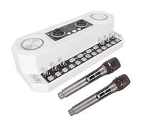Denash Luce RGB del Pacchetto Podcast Che Circonda il Suono Stereo per il Tablet di Telefono PC, Tutto su una Scheda Audio Podcast Switch (WHITE)
