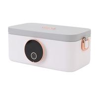 Denash Lunch Box Autoriscaldante 45W 1000ml, Contenitore in Acciaio Inossidabile, Scaldavivande Portatile Ricaricabile Lunch Box Riscaldato per Ufficio, Viaggio, Aula, con Riscaldamento