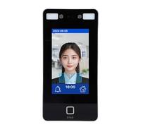 Denash Macchina Dinamica per la Partecipazione Al Viso, Riconoscimento Card Clock Access Control Biometric Biometric Facial per Ufficio, Fabbrica con Linguaggio, Ampio Uso