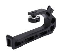 Denash Manico Superiore Leggero, Impugnatura con Impugnatura Universale della Fotocamera con Supporti per Scarpe Fredde, Pin di Localizzazione 3/8 Pollici-16 per la Fotografia Ad