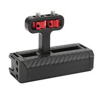 Denash Maniglia Laterale per Fotocamera, Impugnatura in Lega di Alluminio con Viti da 1/4 Pollice e Supporto per Slitta Fredda, Design Ergonomico per Fotocamera DSLR Micro Monofoto