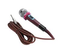 Denash Microfono a Bobina in Movimento Ad Alta sensibilità per le Prestazioni della quantità di Stadio del Karaoke, Microfono a Mano in Lega di Zinco con Tutte le Costruzioni in Metallo (PINK)