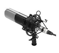 Denash Microfono Condensatore Clear Sudio Studio Gaming Trasmesso in Diretta per K Song Sinks ABS Material (BLACK)