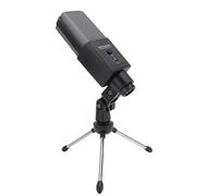 Denash Microfono Condensatore con Luce RGB, Microfono USB per Computer con Appoggio per lo Studio in Streaming di PC, Microfono con Supporto per Treppiede, Microfono di Supporto per