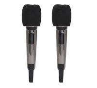 Denash Microfono Dinamico Professionale Senza Fili UHF, Senza Cavi Aggrovigliati, Ricezione del Suono, Aspetto Metallico, Microfonico Wireless con Ricevitore per Canto Karaoke, Feste