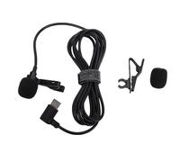Denash Microfono Lavalier, USB Tipo C Microfono da Bavero Cablato con Chip di Riduzione del Rumore e Spugna Antivento per Smartphone Registrazione Video Streaming Live Intervista