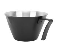 Denash Misurino per caffè in Acciaio Inossidabile, Misurino in Metallo da 100 Ml con Beccuccio, Antiruggine per l'ufficio del Bar di Casa (#2)