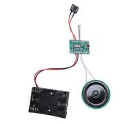 Denash Modulo di Registratore Audio, Chip Vocale Registrabile 4 Minuti con Riproduzione di Loop Attivato Dalla Luce, per Cartolina di Auguri e Artigianato Fai -da -te