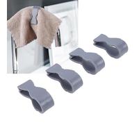 Denash Morsetti per Asciugamani da 4 Pezzi, Porta Asciugamani da a Forma di U con Presa, Morsetto per per Maniglia del Forno, Lavastoviglie, Fornello, Po (4PCS)