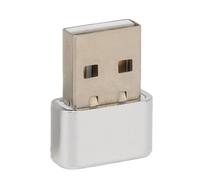 Denash Mouse Mover USB Piccolo e Non Rilevabile, modalità Separata Pulsanti On Off, Supporta 3 Tracce di Movimento Casuale, Plug and Play Mantiene il PC Portatile Sveglio, Funzione di Memoria (SILVER)