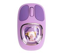 Denash Mouse WIRELESS CINETTO, Mouse Bluetooth Ricaricabile di Tipo C Mouse a Cordone Silenzioso con Ricevitore USB, Mouse dei Cartoni Animati per il Desktop per Laptop per Computer