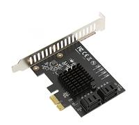 Denash PCI E ALLA SCHEDA DI ESTENSIONE DEL CONTROLLER ALTA SPEED 6 Gbit/S 4 Porte per il Server Desk NAS Compatibile con il Controllo DEL Controllo