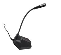 Denash Ponck USB Condenser Desktop Microfono con RGB Che Illumina un Circuito di Touch Silenzioso per i Giochi per Conferenze, per Utenti di Computer ABS, Alluminio