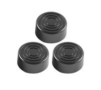 Denash Protezione Superiore per Interruttore a Pedale 3 Pezzi, Paraurti in ABS per Pedale Effetto Chitarra, con Colore Nero per un Passo più Confortevole (BLACK)
