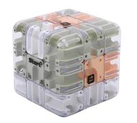 Denash Puzzle Labirinto 3D, Rompicapo Labirinto con Palla Rotolante per Allenamento Logico e Consapevolezza Spaziale, con Meccanismo Puzzle a Doppio Percorso, per Divertimento in