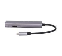 Denash Qt05 Tipo C A HD USB Multimedia Interfaccia 3.0 Transmissione Ad Alta velocità 5 in 1 Cuccioli per Utenti di Computer Metallici