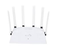 Denash Router WiFi 6, Router Internet Wireless Gigabit Dual Band con 6 Antenne e Processore Quad Core, per Uso Domestico e Aziendale (Spina europea)
