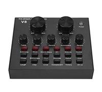 Denash Scheda Audio dal Vivo Bluetooth, Computer V8 di seconda Generazione Trasmissione dal Vivo Scheda di Cambio Voce Cantante Online Karaoke