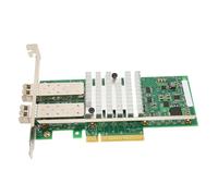 Denash Scheda di Rete da 10 GB con Server PCIE X8 SFP a Doppia Porta con 2 Moduli in Fibra in Fibra Ottica per la Larghezza di Strisce Elevate e il Traffico di Rete, Compatibile per il Server,