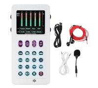 Denash Scheda Portatile per Voce, Bluetooth con 8 Effetti Vocali e modalità Riverbero, per PC, Telefono, Laptop, Trasmissione in Diretta