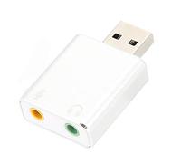 Denash Scheda USB ALLIAL in Alluminio 7.1 Adattatore di unità Canale della Scheda per L'utente/Mac con connettività Al Casco/Microfono, Alimentazione Esterna