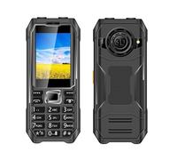 Denash Senior Big Key Telefono, Batteria da 6800 MAh 2,4 "Schermo Triple Sim Slot 2G GSM Mobile con Ricarica di Tipo C (Spina europea)