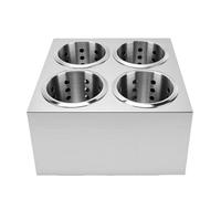 Denash Set di 4 Portautensili da in Acciaio Inox, Supporto per Utensili con Base, 4 Pezzi, for e Organizzazione del Piano di Lavoro