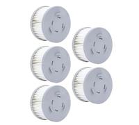 Denash Set di Filtri per Aspirapolvere Riutilizzabili da 5 Pezzi per JIMMY AT6 A6 JV85 A7 A8 H9 PRO Filtro per Chi Soffre di Allergie