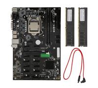 Denash Set Scheda Madre B250B con CPU G3930, Memoria DDR4 da 8 GB, Supporto Multi-grafica, Porte USB VGA DVI, per PC da Gioco e Computer Ad Alte Prestazioni