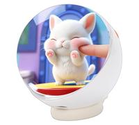 Denash Sfera di Cristallo, Sfera di Memoria da 2,36 Pollici con Display 360x360px, Spazio di Archiviazione da 1 GB, Batteria da 800 MAh, per Foto, Video, Musica, Giochi Radio, Regalo (WHITE)