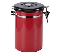 Denash Sigillazione del Serbatoio in Acciaio Inossidabile -stoccaggio tè da tè per Fagioli a Base di Fagioli con Valvola di Evacuazione Dell'aria, Igienico e Durevole, per gli Amanti del caffè (1.8L