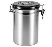 Denash Sigillazione del Serbatoio in Acciaio Inossidabile -stoccaggio tè da tè per Fagioli a Base di Fagioli con Valvola di Evacuazione Dell'aria, Igienico e Durevole, per gli Amanti del caffè (1.8L