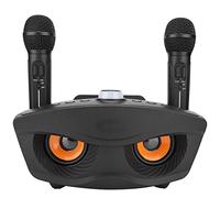 Denash Singing Machine Home KTV Attrezzatura per Karaoke Altoparlante Bluetooth con Due microponi(Nero)