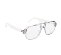Denash Smart Glasses, Sun Protective Lenses, 360 ° Stereo Sound, 5.4 Chipset, 8h Time di Riproduzione, Musica Wireless Che Guida gli Sport di Pesca per Unisex con Altoparlanti, (WHITE)