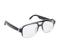 Denash Smart Glasses, Sun Protective Lenses, 360 ° Stereo Sound, 5.4 Chipset, 8h Time di Riproduzione, Musica Wireless Che Guida gli Sport di Pesca per Unisex con Altoparlanti, (BLACK)