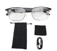 Denash Smart Glasses, Trasmissione del Segnale più Veloce e Connessione Stabile, Chiamate Cristalline, Proteggi gli Occhi con Proiezione Audio a 360 °, Tasto Multifunzione (D'oro)