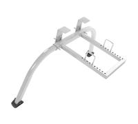 Denash Stabilizzatore per Scala, Gancio per Tetto in Acciaio con Distanziatore Ad Apertura Alare Regolabile per Arrampicata, Verniciatura e Pulizia delle Grondaie (Grigio argento)