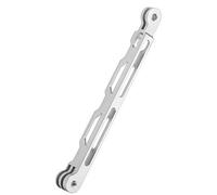 Denash Staffa per Maniglia di Estensione della Telecamera di Movimento, Asta di Prolunga in Lega di Alluminio Anodica CNC Dal Design Scavato, con Prestazioni Stabili, per Action C (grigio argento)