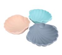 Denash Stampo per Torta in Silicone con Conchiglia da 3 Pezzi, Stampo per Dessert a Forma di Conchiglia Grande, per Cheesecake, Cioccolato e Cottura per Feste e Matrimoni